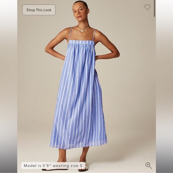 J. Crew Dresses & Skirts - J.Crew Floaty midi dress in striped cotton voile